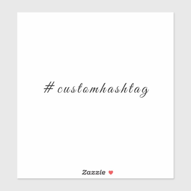 Modern minimalist hashtag social dekal (Ark)