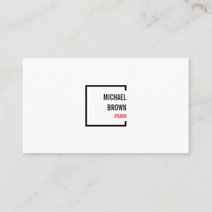 Modern minimalist hem dekontering organisering visitkort