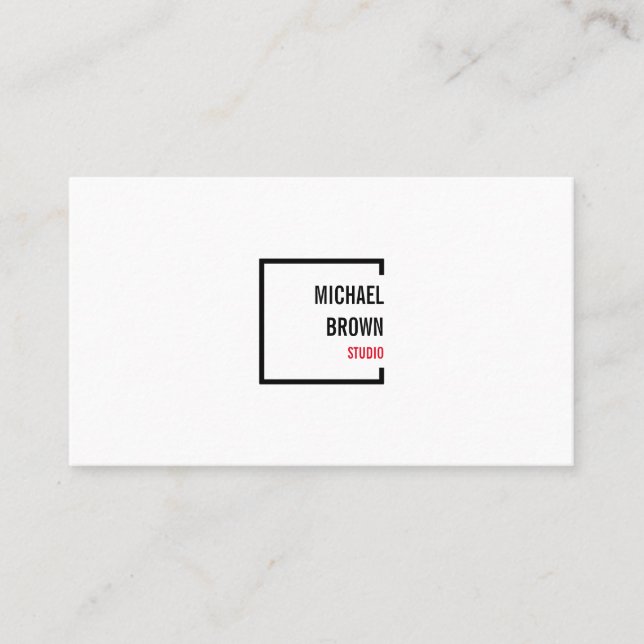 Modern minimalist hem dekontering organisering visitkort (Framsida)