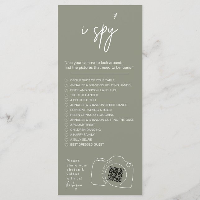 Modern minimalist I spionerar på  foton från bröll Meny (Framsida)