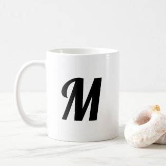 Modern minimalist Initial brev monogram Mugg