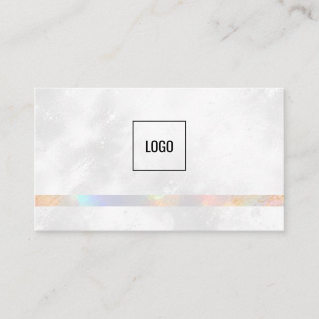 Modern Minimalist Iridescent Visitkort (Framsida)