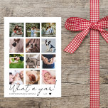 Modern Minimalist Jul Foto Collage Julkort<br><div class="desc">Skicka dina personliga julhälsningar till din familj och vänner medan du visar upp några av dina favoritögonblick från detta år! Detta moderna minimalistiska julkort med flera foton har en collage av tolv fyrkantiga foton och en blandning av modernt skrivstil och klassisk elegant typografi. Längst ner står det i elegant skrivstil...</div>