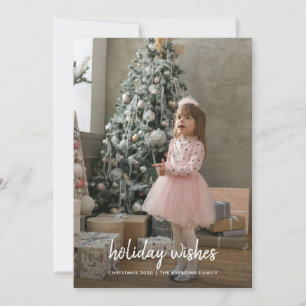 Modern minimalist julmanus Familjens högtid Julkort