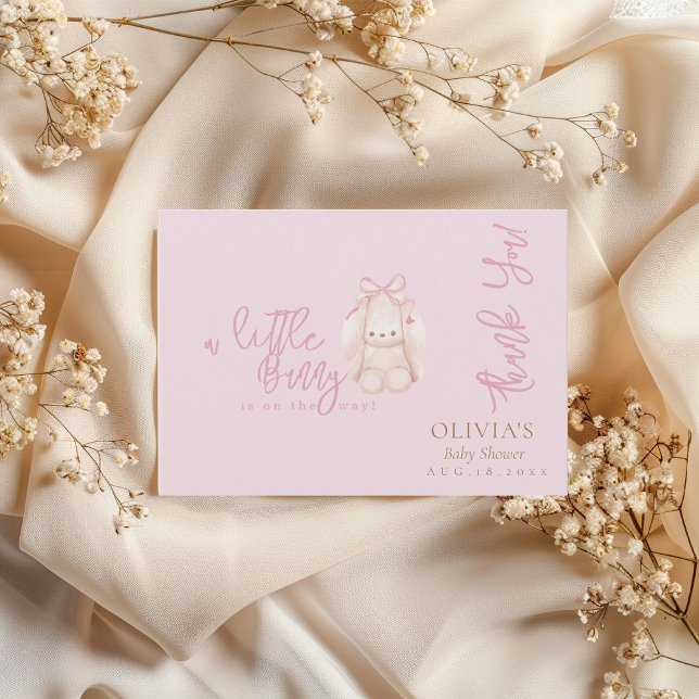 Modern minimalist kanin tack kort (Skapare uppladdad)