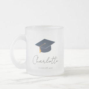 Modern minimalist klass 2026 examen hatt frostad glasmugg