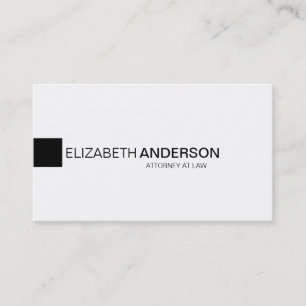 Modern Minimalist klassikerelegantprofessionell Visitkort