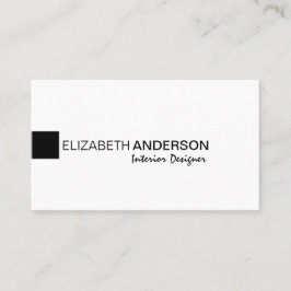 Modern Minimalist klassikerelegantprofessionell Visitkort