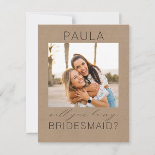 Modern minimalist kommer att bli min bridesmaifoto