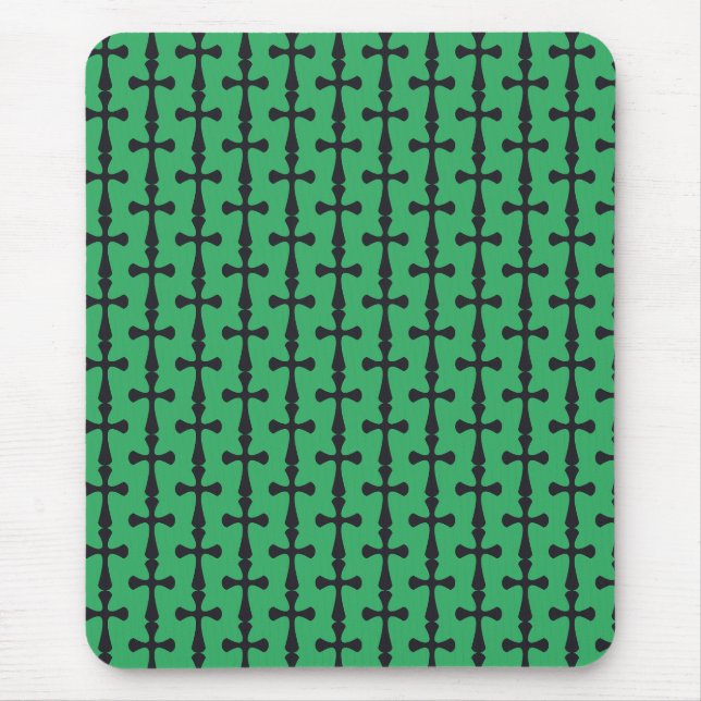 Modern minimalist kors samtida kristen konst musmatta (Framsidan)