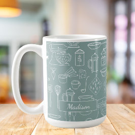 Modern minimalist lantlig köksredskap kaffemugg