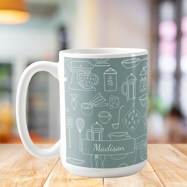 Modern minimalist lantlig köksredskap kaffemugg (In situ)