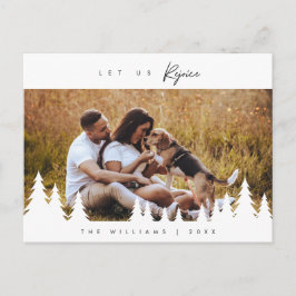 Modern Minimalist, Låt Oss Fröjdas, Familjefoto Vykort