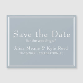 Modern minimalist ljusgrå Save the Date