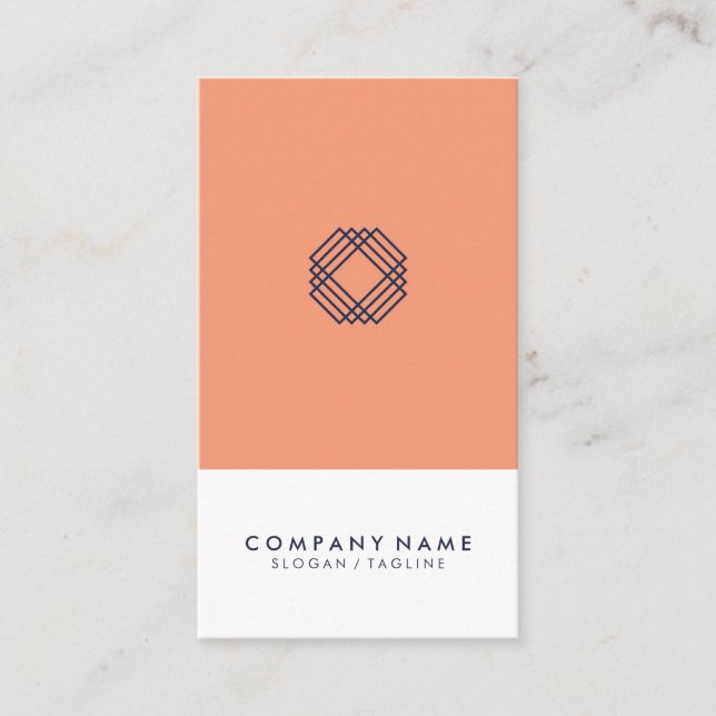 Modern Minimalist lodrät för Visitkort (Framsida)