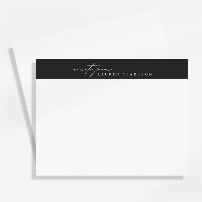 Modern Minimalist Logo Style Note Card Inbjudningar (Skapare uppladdad)