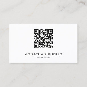 Modern Minimalist Mall Template Professionell QR-k Visitkort