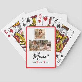 Modern Minimalist Mamma Personlig Foto & Namn Minn Casinokort