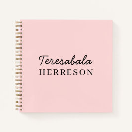 Modern minimalist monogram i rosé