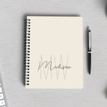 Modern minimalist monogram kräm