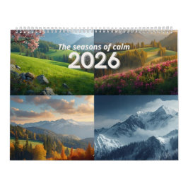 Modern Minimalist Nature 2026 Wall Calendar Kalender