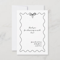 Modern minimalist neutral baby shower med rosett