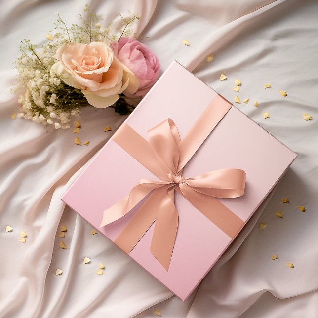 Modern minimalist pastell rosa gradient presentpapper (Modern Minimalist Pastel Pink Gradient Wrapping Paper)