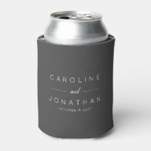 Modern minimalist Personligt bröllp Namn Black