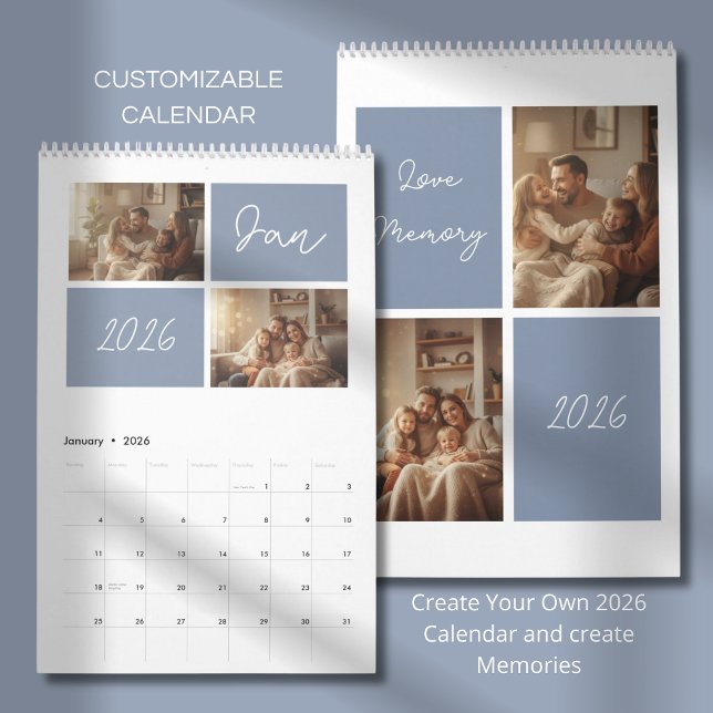 Modern Minimalist Photo Custom Design Kalender (Skapare uppladdad)