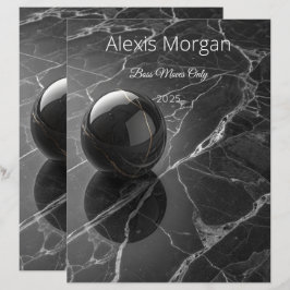 Modern Minimalist Pink-Purple Border Template Brevhuvud