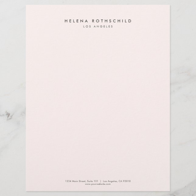 Modern Minimalist Professional Business Brevhuvud (Framsida)