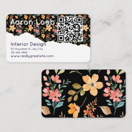 Modern Minimalist Professional Business Card Visitkort