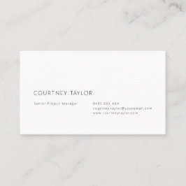Modern minimalist professional business card visitkort