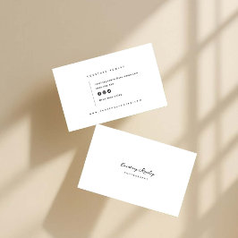Modern minimalist professional business card visitkort