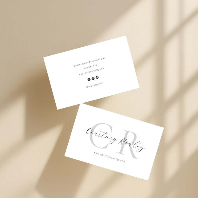 Modern minimalist professional business card visitkort (Skapare uppladdad)