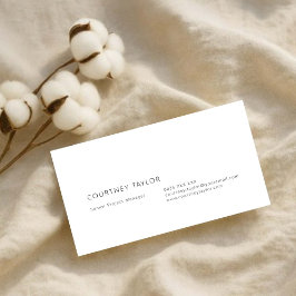 Modern minimalist professional business card visitkort