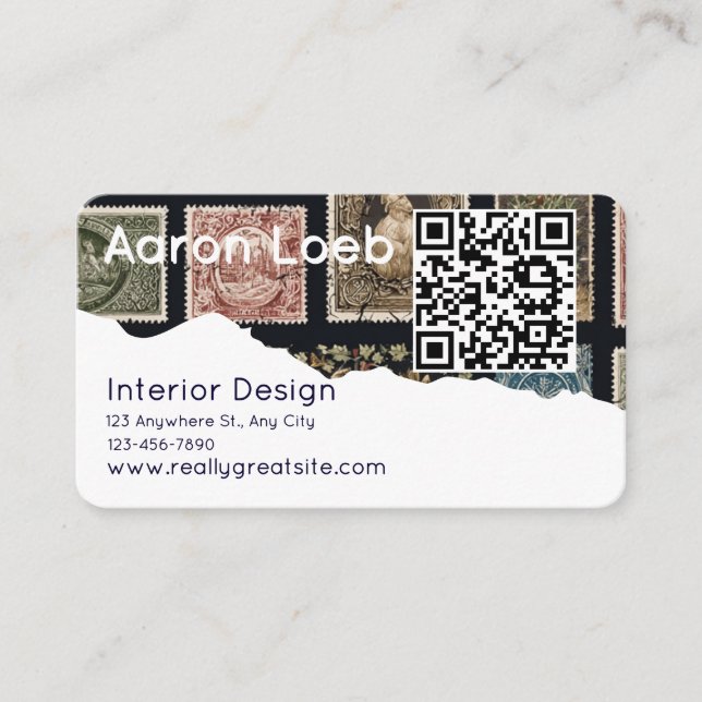 Modern Minimalist Professional Business Card Visitkort (Framsida)