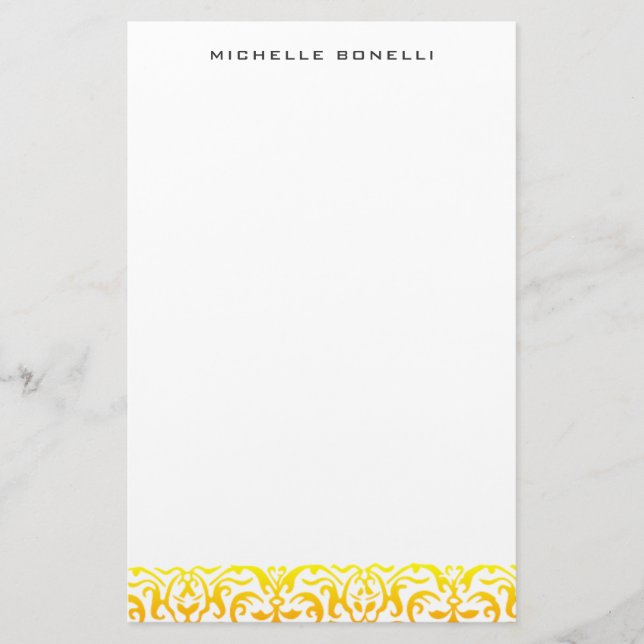 Modern minimalist professionell blomsterdesign brevpapper (Framsida)