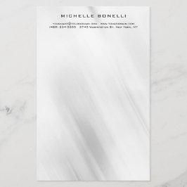 Modern minimalist professionell grå design brevpapper