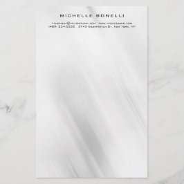 Modern minimalist professionell grå design brevpapper