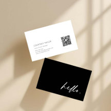 Modern minimalist professionell visitkort