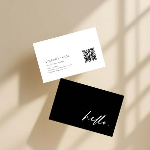 Modern minimalist professionell visitkort