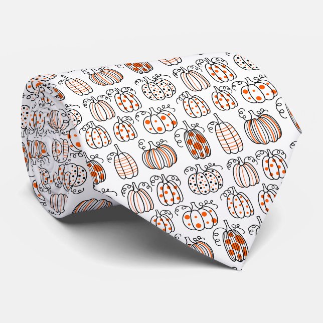 Modern minimalist pumpa – Orange abstrakt Slips (Rullad)