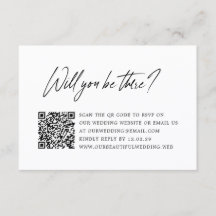 Modern minimalist QR-kod bröllop