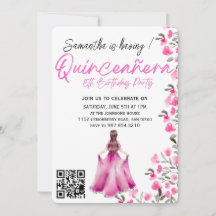 Modern Minimalist Quinceañera 15th Birthday