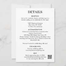 Modern Minimalist Rädda Datum Detaljer Bilaga