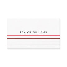 Modern Minimalist Red Linjer Professionell