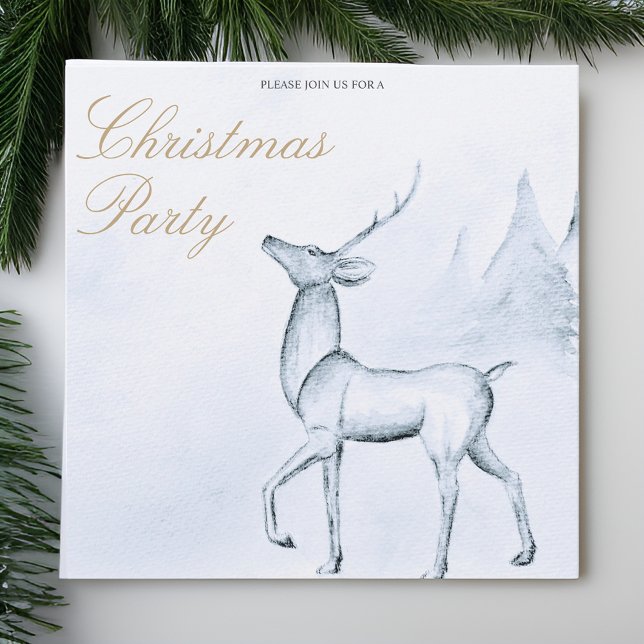 Modern minimalist renjul jul firande inbjudningar (Skapare uppladdad)