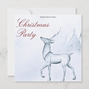 Modern minimalist renjul jul firande inbjudningar