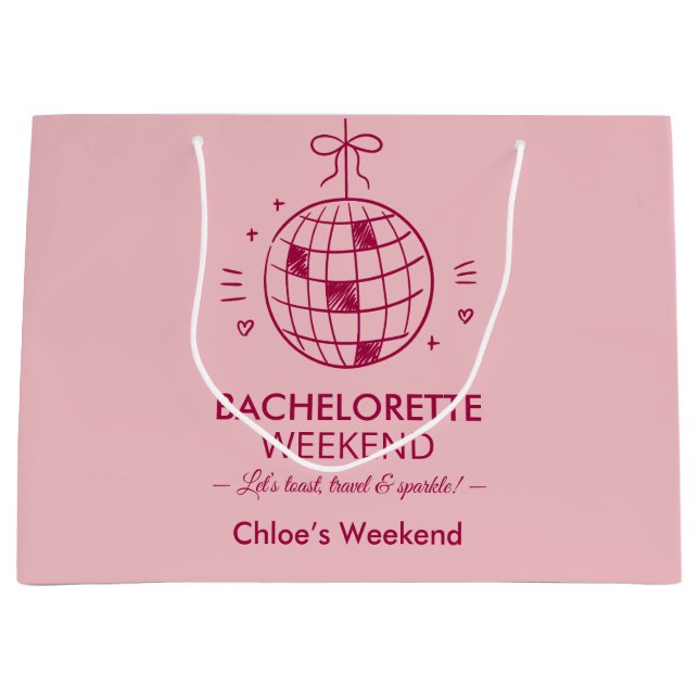 Modern Minimalist Sängvätstweekend | Rosa  (Framsidan)